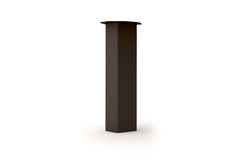 Tafelpoot big foot 150x150mm h.71 cm staal zwart