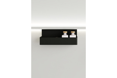 TransFORM étagère avec box noir 120x300x84mm 