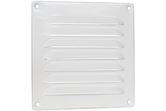 Grille de ventilation 160x160 mm blanc  