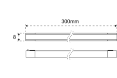 Lite Track réglette 300mm 24v (2 pcs) 