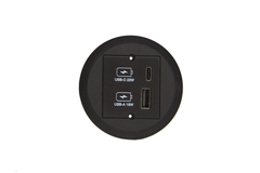 Pix chargeur usb A/C 22w blanc/noir  