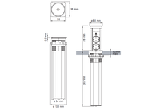 AUTOMATIK ZWART NL-D- 2 ST + USB A/C + QI