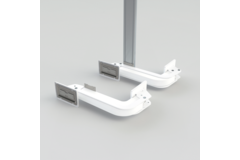 Set-charniere monoflat lin-x 800 blanc  l.750-850 mm h.1600-2400 mm 40kg
