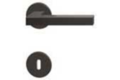 Quincalux rosace clef bb (1st) 704-00 noir  