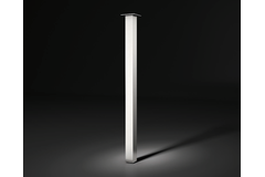 Pied capri 50 alu h:870mm 50x50mm  