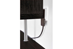 Evoline extra platte plug zwart 250v/16a
