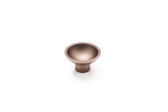 Knop tazza ø50x30 zamak mat rustiek koper