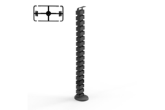 Flexit re conduit pour cables 1285mm noir  