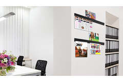 Stas papergrip wit structuur 200 cm