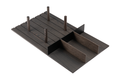 Filo tiroir supp assiettes + séparateur V4 90 noir 