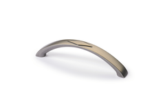 Poignée Bracara, entraxe de perçages 96, L 114 mm, B 15 mm, H 32 mm, aspect étain
