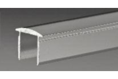 Profil supérieur arrondi, B16 H13.5 L3000, aluminium brillant