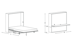 Click v top lit escamotable 163x202 