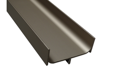 Greeplijst C- vorm vertikaal bronskleur 5000mm