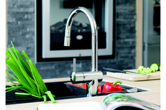 Osier c mitigeur evier chrome  pull-out avec douchette