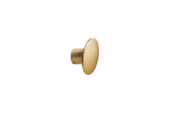 Knop dome 49.8x35.9x25,6 zamak geborsteld goud