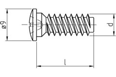 Euro schroef 6,3 x 25mm Pozidrive pan verzinkt