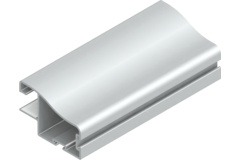 Profil vertical TR10DC Terra 2.6m alu argent  