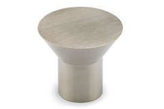 Knop Danum, H 26 mm, ø 30 mm, roestvrij staal geborsteld