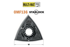 Pied de ponçage perforé 93mm starlock velcro 