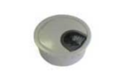 Passe cable d.60mm metale alu-look  