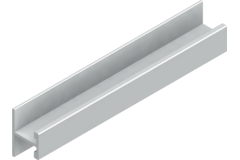 Profil-H horizontal PRH10V Terra 4m alu argent  