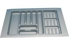 Insert-couvert & épices C90 cm gris alu  l700-850 p440-500 mm