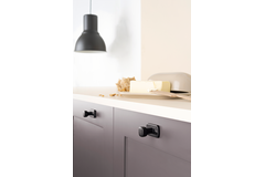 Bouton FIRM BA64 L45.8 zamac noir texture