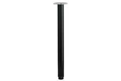 Pied como extensible d.50mm h.710+190mm noir mat  