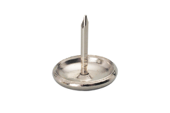 Pootglijders metaal met nagel d:14mm