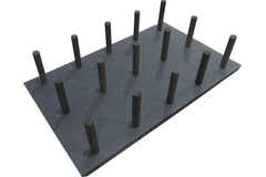 Modulo tuteurs d’organisation chêne 6pcs