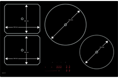 Novy induction Power 80 cm 4 zones 