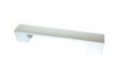 Greep kubus 128mm chroom mat