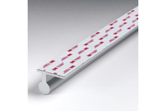 Handgreep met bevestiging VHB, B35 H27.5 L230, mat aluminium
