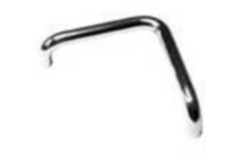 Tirant/porte 25mm design v inox 300mmaxe  