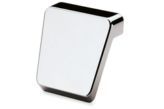 Bouton Milo, entraxe de perçages 16, L 40 mm, B 41 mm, H 28 mm, ø 41 mm, chromé brillant