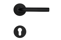 Deurkruk Pro l shape 16mm zwart r+e cyl