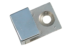 Porte-miroir 2-pièces pr 6mm chrome 