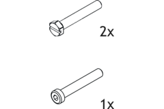 Hawa Porta 60/100 HM/HMT set de rallonge vis +15mm