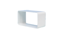 Raccord tube plat d.150 std blanc  