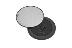 Evoline One usb a/c charger 5v 2.1a inox/noir  + couvercle