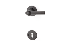 Quincalux poignee de porte (1 pr) 124l-00 fer noir  