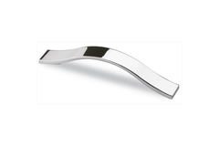 Poignée Genoa, entraxe de perçages 128, L 170 mm, B 23 mm, H 26 mm, chromé brillant