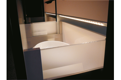45° ledstrip k 60 / warm wit 3200K562mm +magneetschakelaar