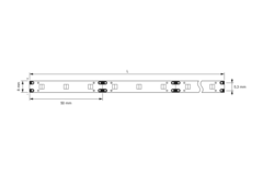 Strip Led Emotion 5m 2700-6500K 12V 7.8W/m IP20 