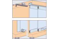 Garniture Hawa Clipo 36 GPK, pour 1 porte 