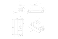 Novy Fusion 90 cm blanc hotte téléscopique 