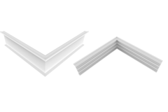 Xinnix XP50 hoek 45° 300X30mm zwart primer (10 sets)