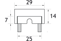 Embouts (2) pour profil led Channelline 12 encastransfo e 