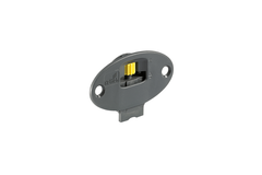 SlideLine 55 Plus Pièce de coulissage à visser pour armoires avec 1 porte en applique (feuillurée) et 1 porte rentrante, Plastique
